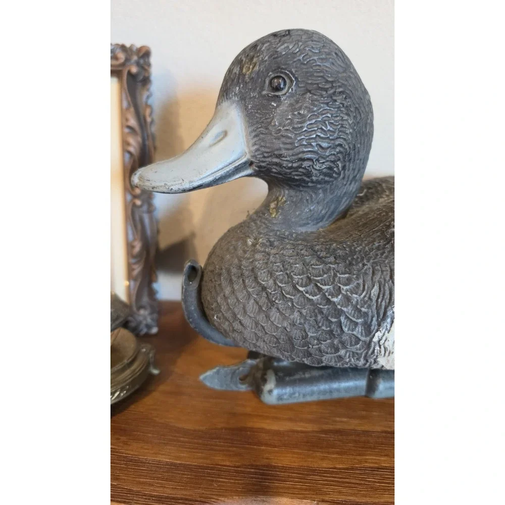 Duck Decoy Plastic- Great Vintage/Cottagecore Decor *Broken Backside*